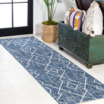 Carwa Tribal Diamond Trellis Indoor/outdoor Area Rug